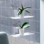 2-Tier Acrylic Window Boxes for Indoor Plants