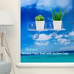 Suction Cup Acrylic Window Plant Shelves - 2 Pack