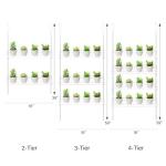 2-Tier Acrylic Window Boxes for Indoor Plants