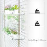 ZASIMO Adjustable 2-Tier Hanging Plant Shelves