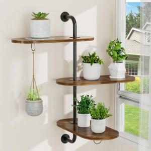 VyGrow 3-Tier Rotating Window Plant Shelf