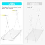 ZASIMO Adjustable 2-Tier Hanging Plant Shelves