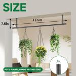 Uoveya 31.5In Black Hanging Plant Rod