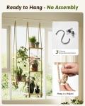 Boho Hanging Plant Shelves for Windows