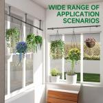 Uoveya 31.5In Black Hanging Plant Rod