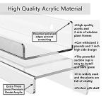 2-Pack Acrylic Window Plant Shelves with Suction Cups