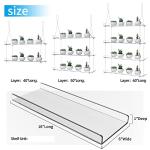 3-Tier Adjustable Hanging Plant Shelves for Windows