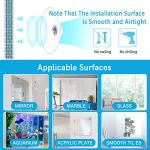 2-Pack Acrylic Window Plant Shelves with Suction Cups