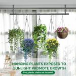 Uoveya 31.5In Black Hanging Plant Rod