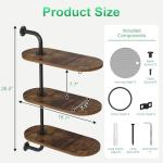 VyGrow 3-Tier Rotating Window Plant Shelf