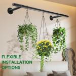 Uoveya 31.5In Black Hanging Plant Rod