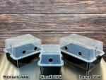 28Q Cube Mushroom Fruiting Chambers with Filters (2 Pack)