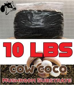 Coco Mushroom Substrate with Cow Manure - 10 lbs