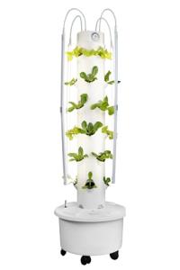 ALTO GARDEN GX Hydroponic Tower | Vertical Planter Tower | Hydroponics Growing System Kit | Food Grade with 24 Net Pots (with LED Grow Lights)