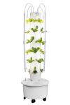 ALTO GARDEN GX Hydroponic Tower | Vertical Planter Tower | Hydroponics Growing System Kit | Food Grade with 24 Net Pots (with LED Grow Lights)