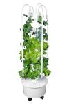 ALTO GARDEN GX Hydroponic Tower | Vertical Planter Tower | Hydroponics Growing System Kit | Food Grade with 24 Net Pots (with LED Grow Lights)