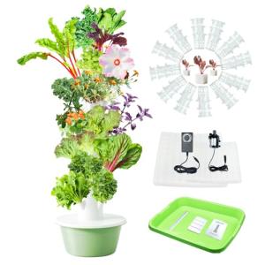 Lifello Hydroponics Growing System Tower, 9 Layers 36 Plant Spots Hydroponics Growing System Kit Tower, Vertical Hydroponic Garden Tower for Indoor & Outdoor, Space-Saving Hydroponic Tower Garden