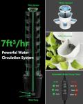 DPROOTS Hydroponic Tower Growing System，45 Pods Vertical Garden，Suitable for Indoor and Greenhouse, Grow Herbs and Vegetables，Houseplant Farming with Water Circulation and Automatic Timer