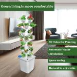 7 Layer 35 Pots Vertical Hydroponic Tower Garden System, Hydroponic Grow Tower Kit with Water Pump Timer Including & Smart Plug, for Vegetable Herb Fruit, Gardening Lover Plants Grow Kit Tower
