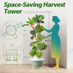 Lifello Hydroponics Growing System Tower, 9 Layers 36 Plant Spots Hydroponics Growing System Kit Tower, Vertical Hydroponic Garden Tower for Indoor & Outdoor, Space-Saving Hydroponic Tower Garden