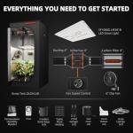 Spider Farmer 2x2 Grow Tent Kit with LED Light