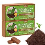 Organic Coco Coir Bricks - Natural Plant Soil
