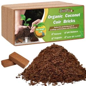 2 Pcs Organic Coconut Coir Bricks for Gardening