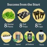 RISE Gardens - Personal Indoor Hydroponic Garden Kit with LED