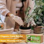 Organic Coco Coir Bricks - Natural Plant Soil