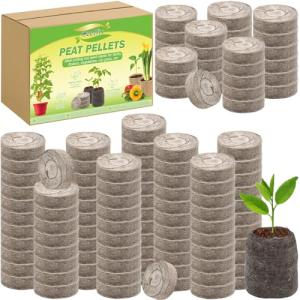 200 Peat Pellet Seed Starters for Easy Gardening
