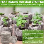 200 Peat Pellet Seed Starters for Easy Gardening