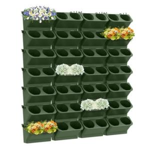 Stackable Vertical Wall Planter with 60 Pockets