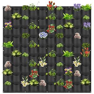 Vertical Wall Planter with 90 Pocket Grow Bags