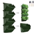 Self-Watering Vertical Wall Planter Set, 4 Packs