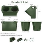 Stackable Vertical Wall Planter with 60 Pockets