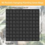 Vertical Wall Planter with 90 Pocket Grow Bags