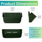 Maxona 8-Pack Vertical Garden Wall Planters