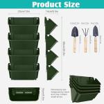 Self-Watering Vertical Wall Planter Set, 4 Packs