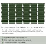 Stackable Vertical Wall Planter with 60 Pockets