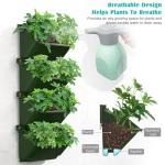 Self-Watering Vertical Wall Planter Set, 4 Packs