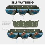 12 Pocket Self-Watering Vertical Planters - Green