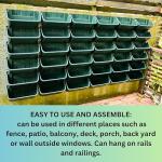 Maxona 8-Pack Vertical Garden Wall Planters