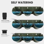 12 Pocket Self-Watering Vertical Planters - Green