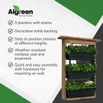 Algreen Vertical Living Wall Planter - Brown
