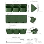 Self-Watering Vertical Wall Planter with 36 Pots