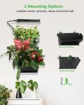 Indoor Wall Planter with Grow Light & Self Watering