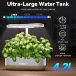 Hydroponics Indoor Herb Garden with LED Grow Light