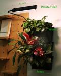 Indoor Wall Planter with Grow Light & Self Watering