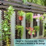 Wooden Wall Planter Set for Indoor Outdoor Plants