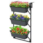 Giantex Vertical Raised Garden Bed with Adjustable Shelves